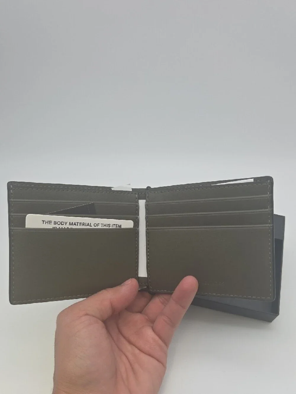 Michael Kors Olive Green Slim Billfold Wallet with MK Emblem